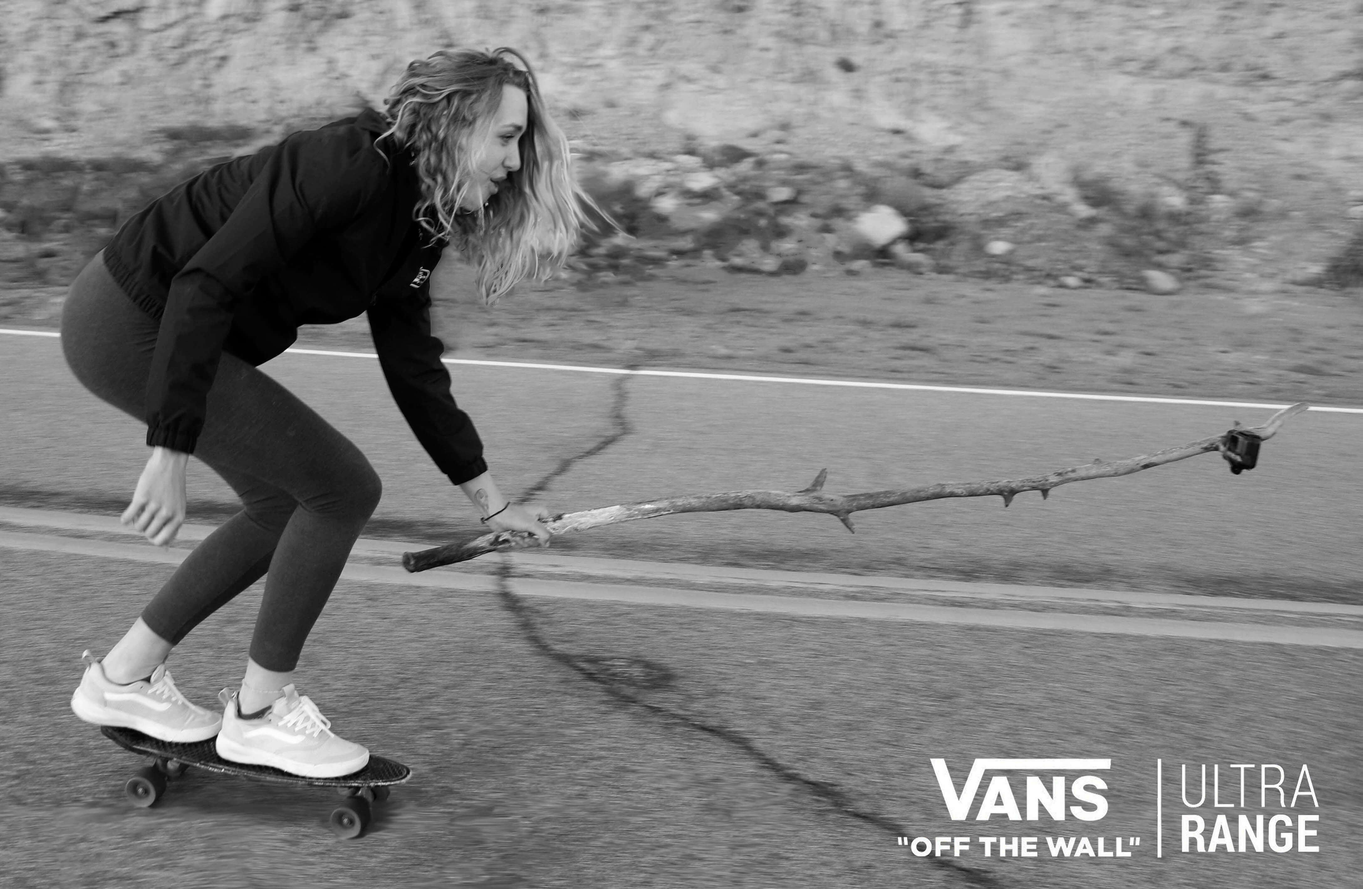 Me on a skateboard with Vans logo