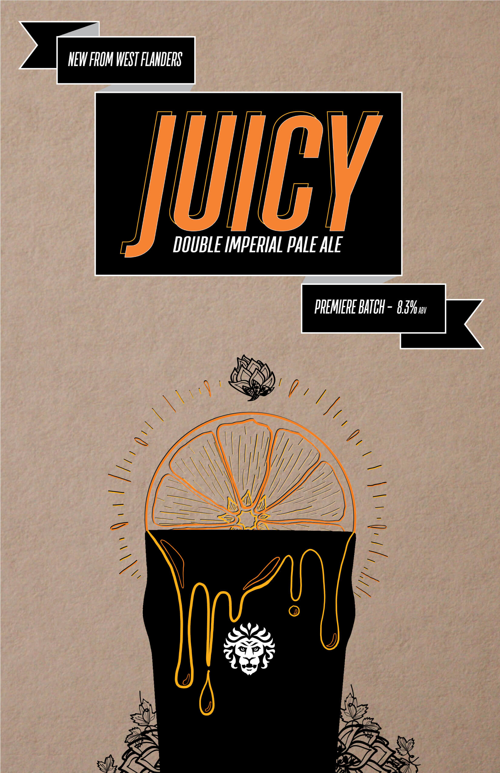 juicy double ipa poster